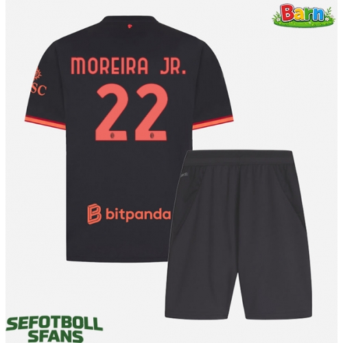 AC Milan Diego Moreira #22 Tredjeställ Barn 2026-27 Kortärmad (+ Korta byxor)